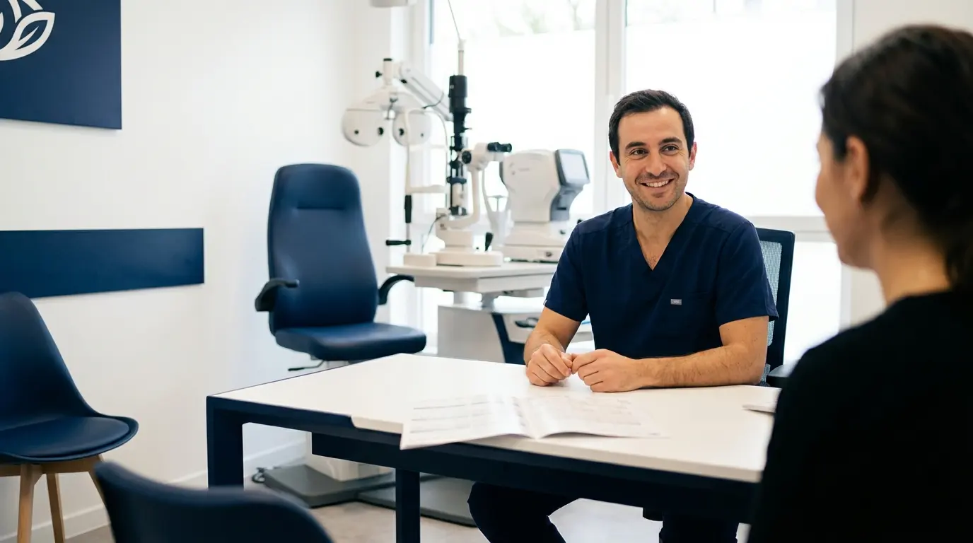 Première consultation d’ophtalmologie